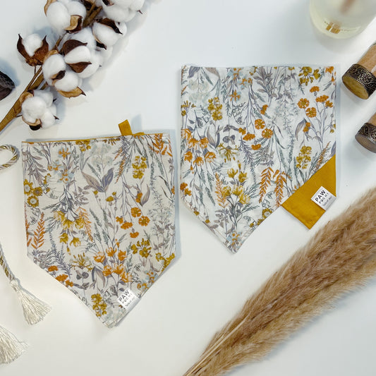 Blooming Sunshine: The Ginger Yellow Floral Bandana